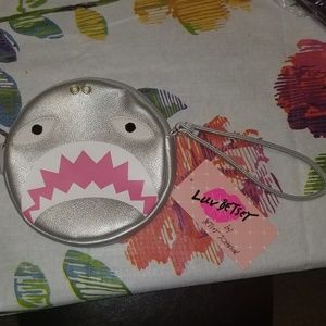 NEW Betsey Johnson Shark Coin Purse Wristlet